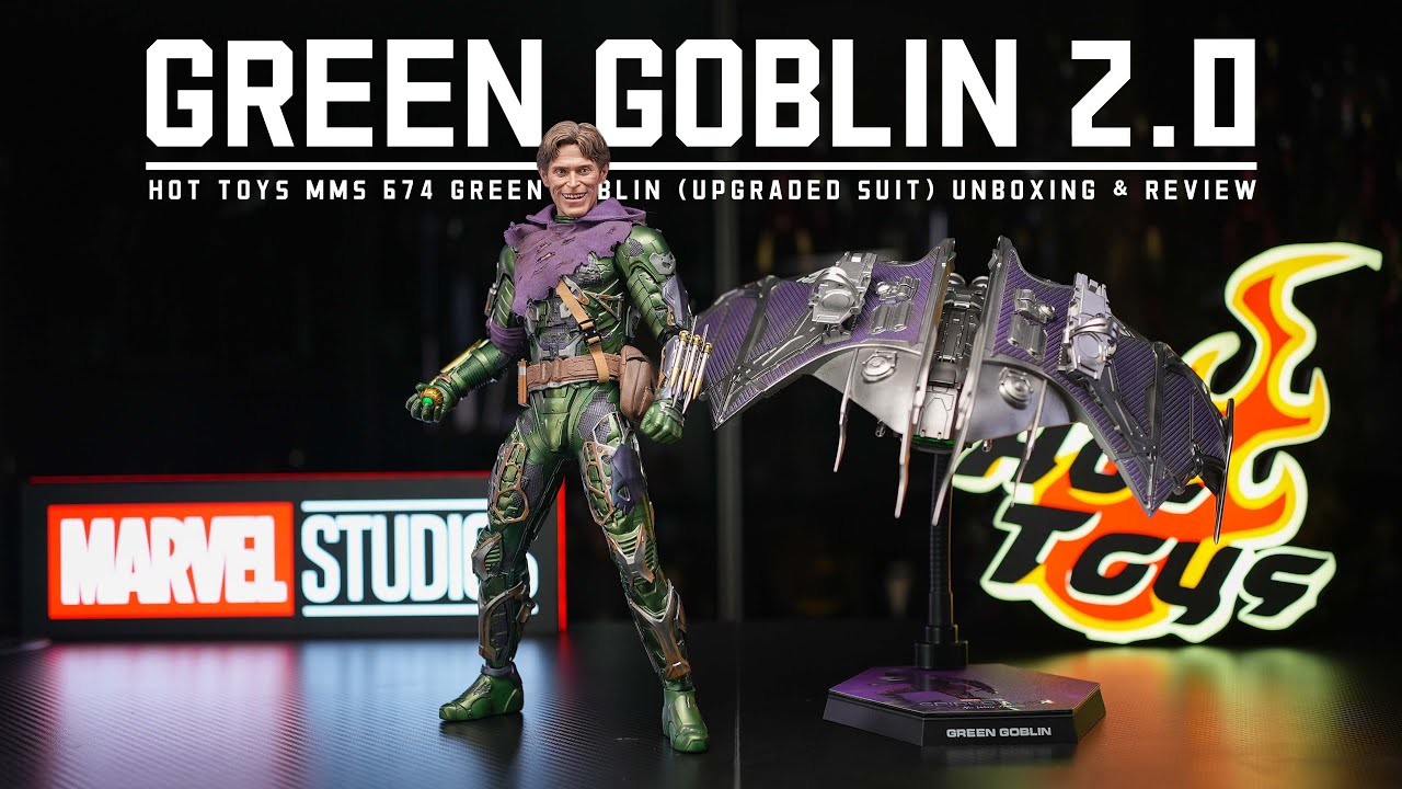 Hot Toys Green Goblin Upgraded Suit Spider-Man No Way Home Figure Unboxing & Review