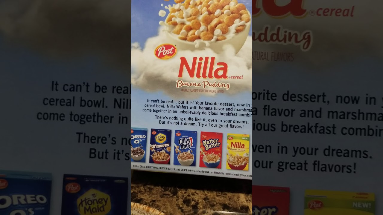 Unboxing Post Nilla Cereal Banana Pudding