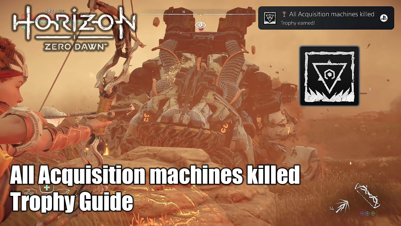 Horizon Zero Dawn • All Acquisition machines killed Trophy Guide (Kill every type of Acquisition)
