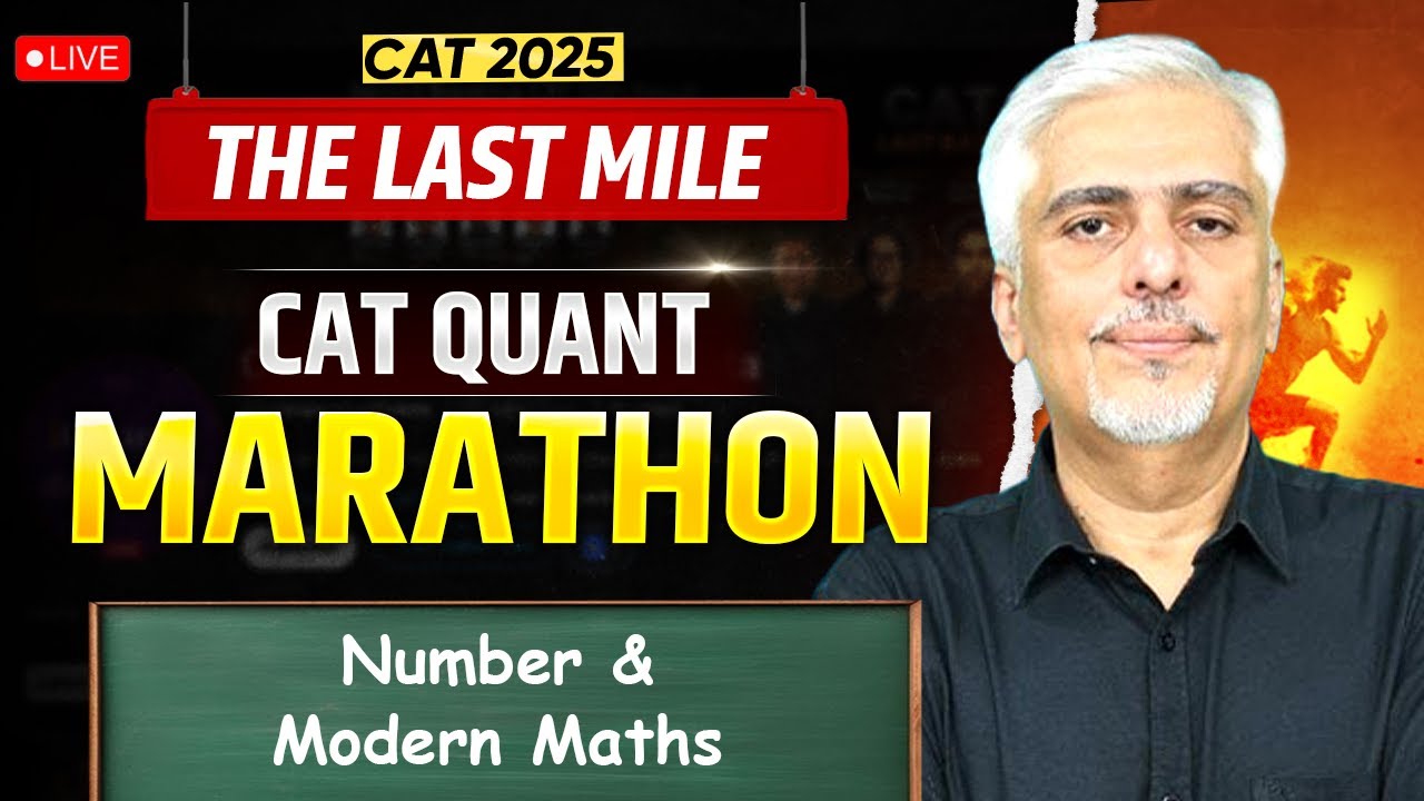 CAT 2025 Numbers & Modern Math Marathon | Amit Panchmatia | Complete Revision + Q&A Session