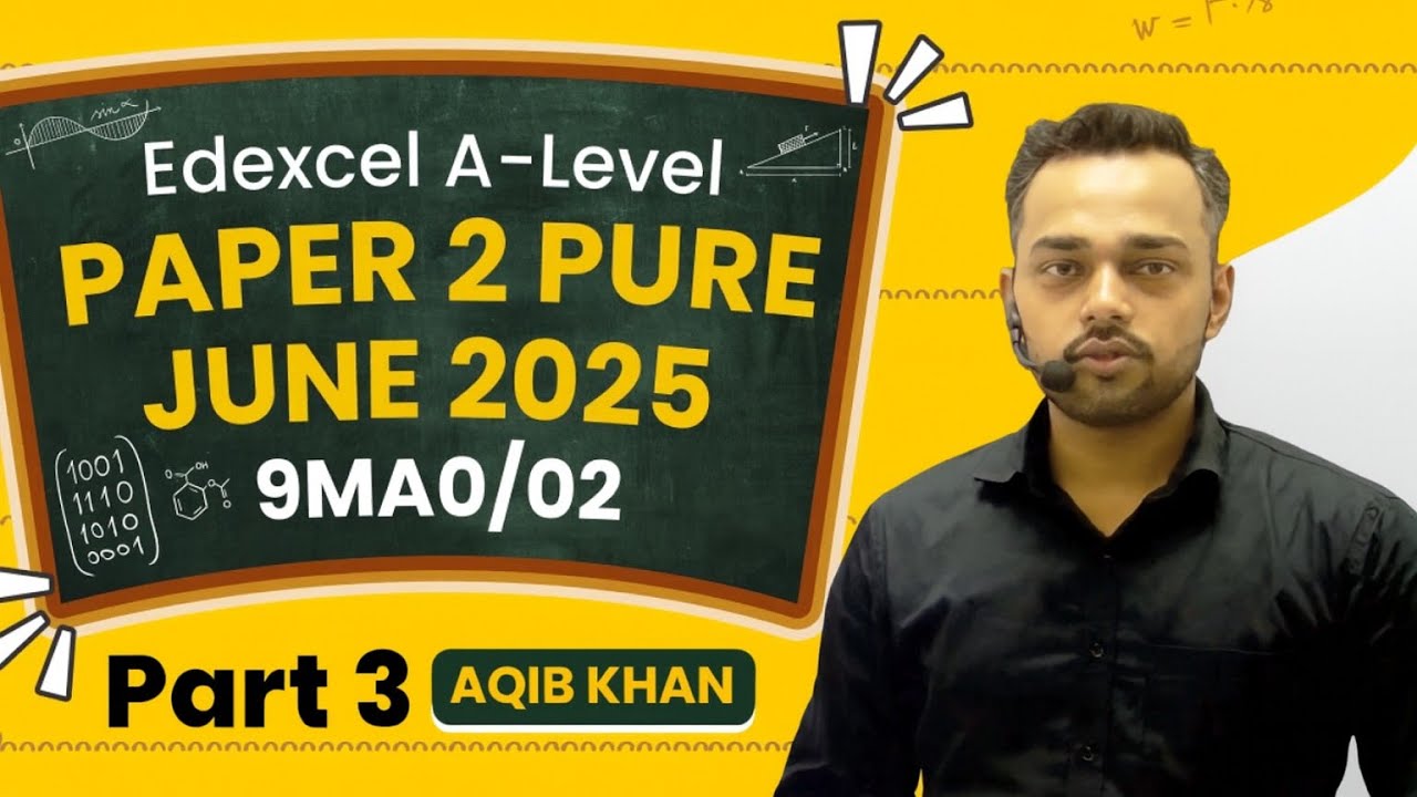 Edexcel A-Level Maths 2025 | Pure Maths 2 (9MA0/02) | Part 3 (Q11–15) | Diff. Eqns, Trig & Vectors