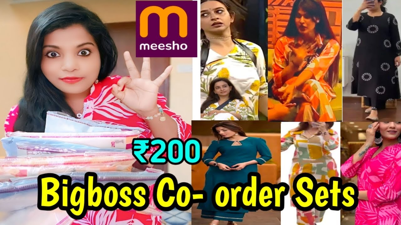 இந்த Dress லாம் Bigboss ல use பண்ணதா?Meesho ல இருக்கு/Meesho coorder sets #meesho #trending #meesho
