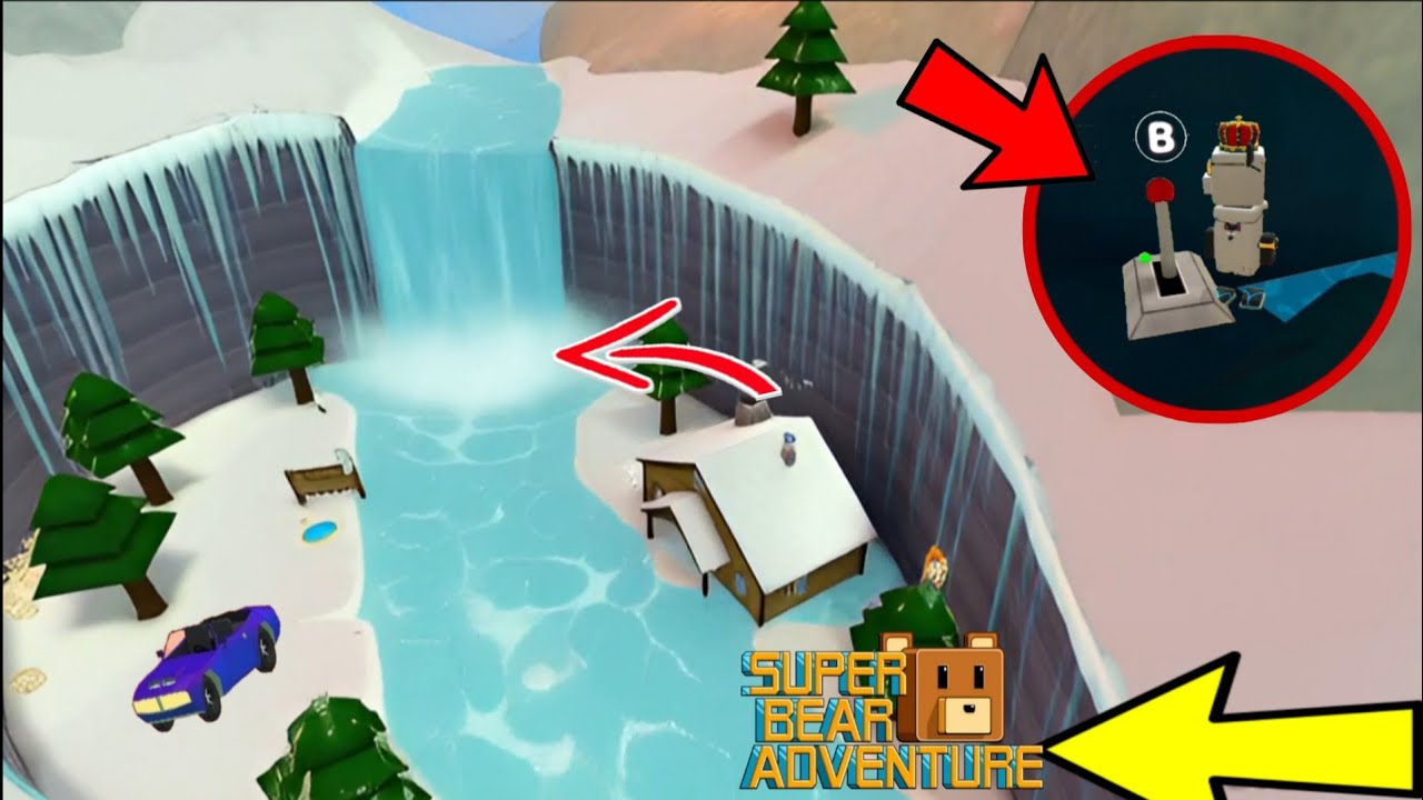 Super Bear Adventure Big Waterfall Flood Scene! Bear Village Drowned 😱