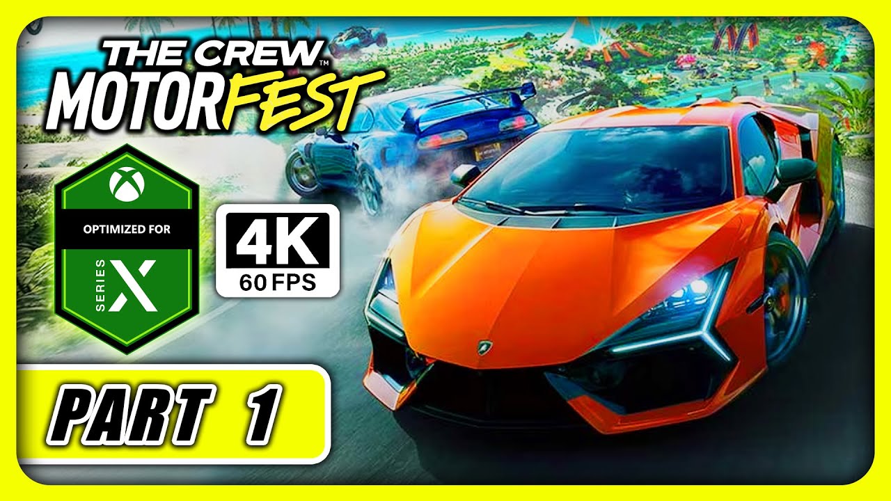 THE CREW MOTORFEST Xbox Series X Gameplay Part 1 [4k 60FPS] No Commentary