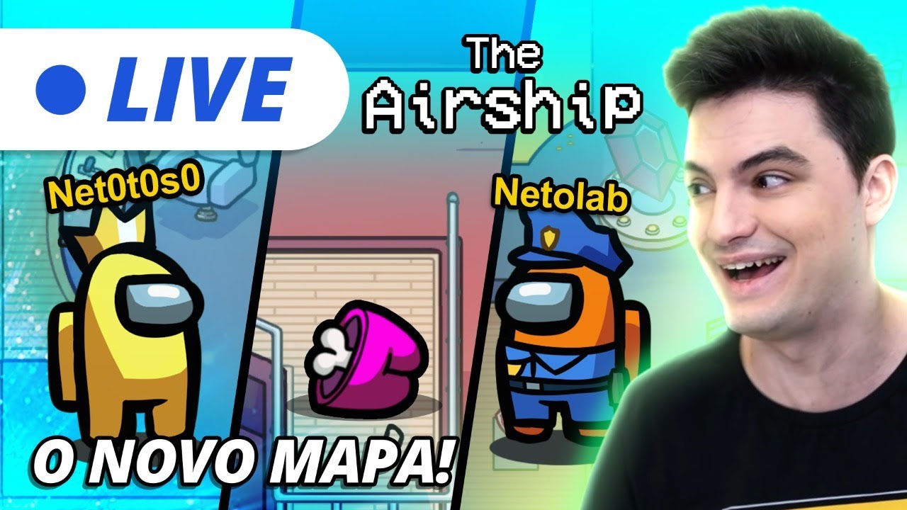 LIVE - MAPA NOVO DO AMONG US, AGORA VAI! [+10]