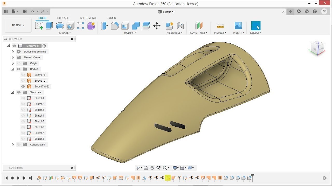 Fusion360 Handheld Vacuum