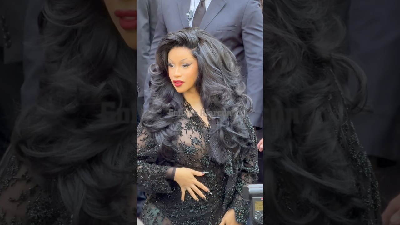 Cardi B attends the Balenciaga 54th Couture show at Paris&nbsp;Fashion Week