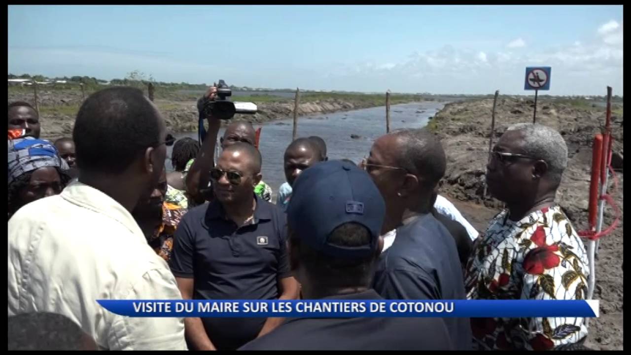 Cotonou :  le maire Léhady Soglo visite des chantiers en exécution