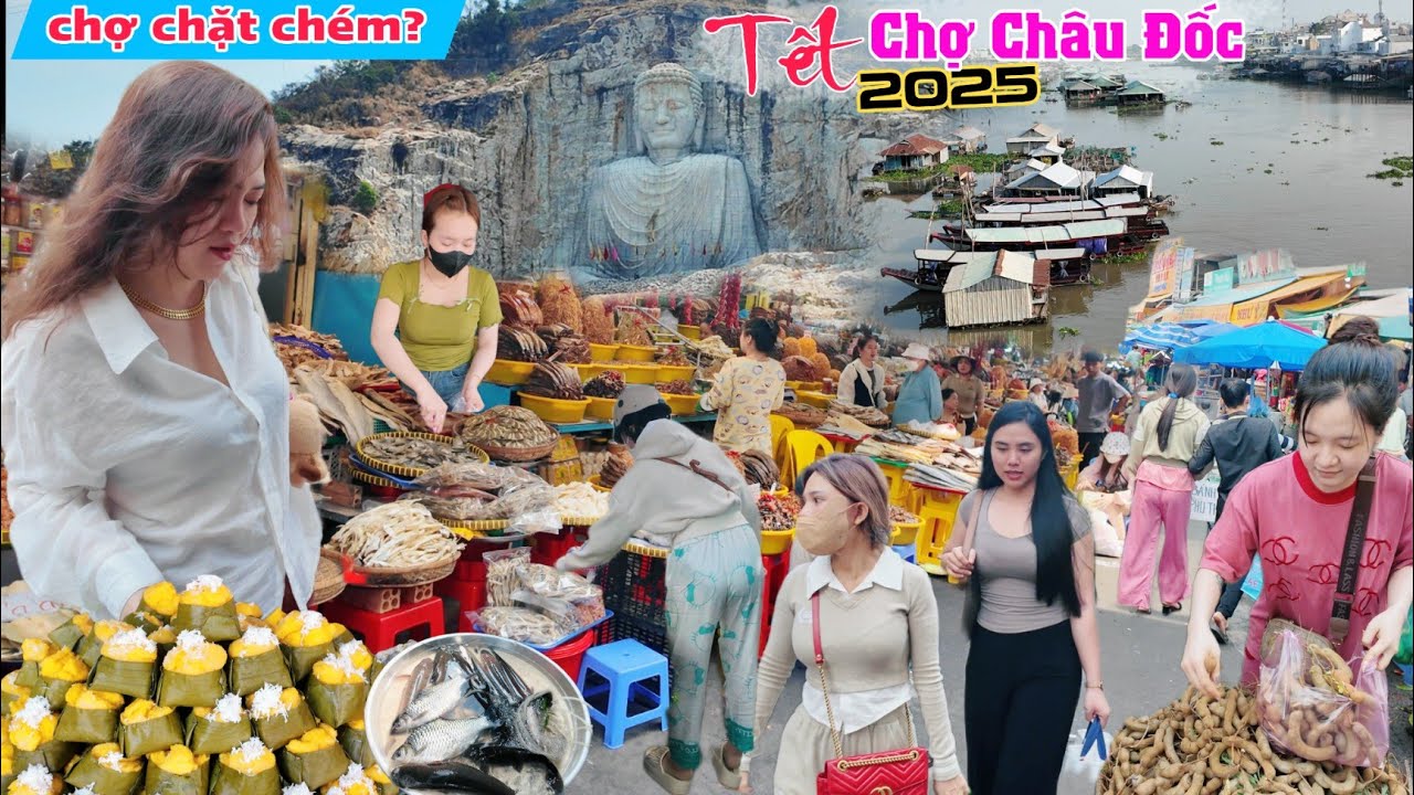 Quá đông - Còn chặt chém khách du lịch Chợ Châu Đốc An Giang không?