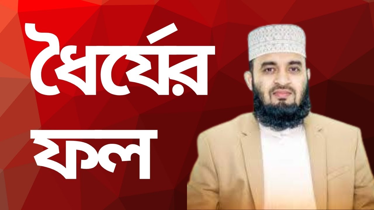 ধৈর্যের ফল। ভালো মানুষ হওয়ার ওয়াজ। মিজানুর রহমান আজহারী।