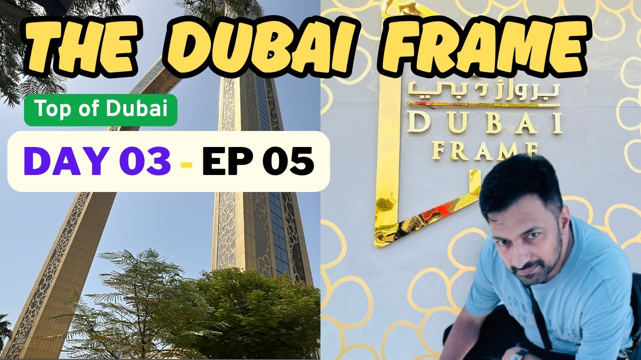 Dubai Frame Tour 🖼️ | Walking Through Past & Future in 150m High Frame!