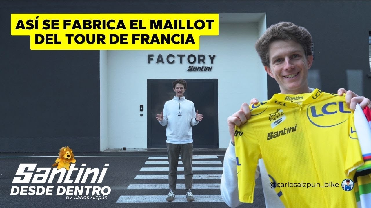 🟡 ¿Cómo se fabrica el Maillot del Tour de France? Santini Desde Dentro