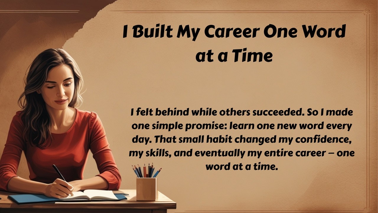 I Built My Career One Word at a Time | Learn English Through Story