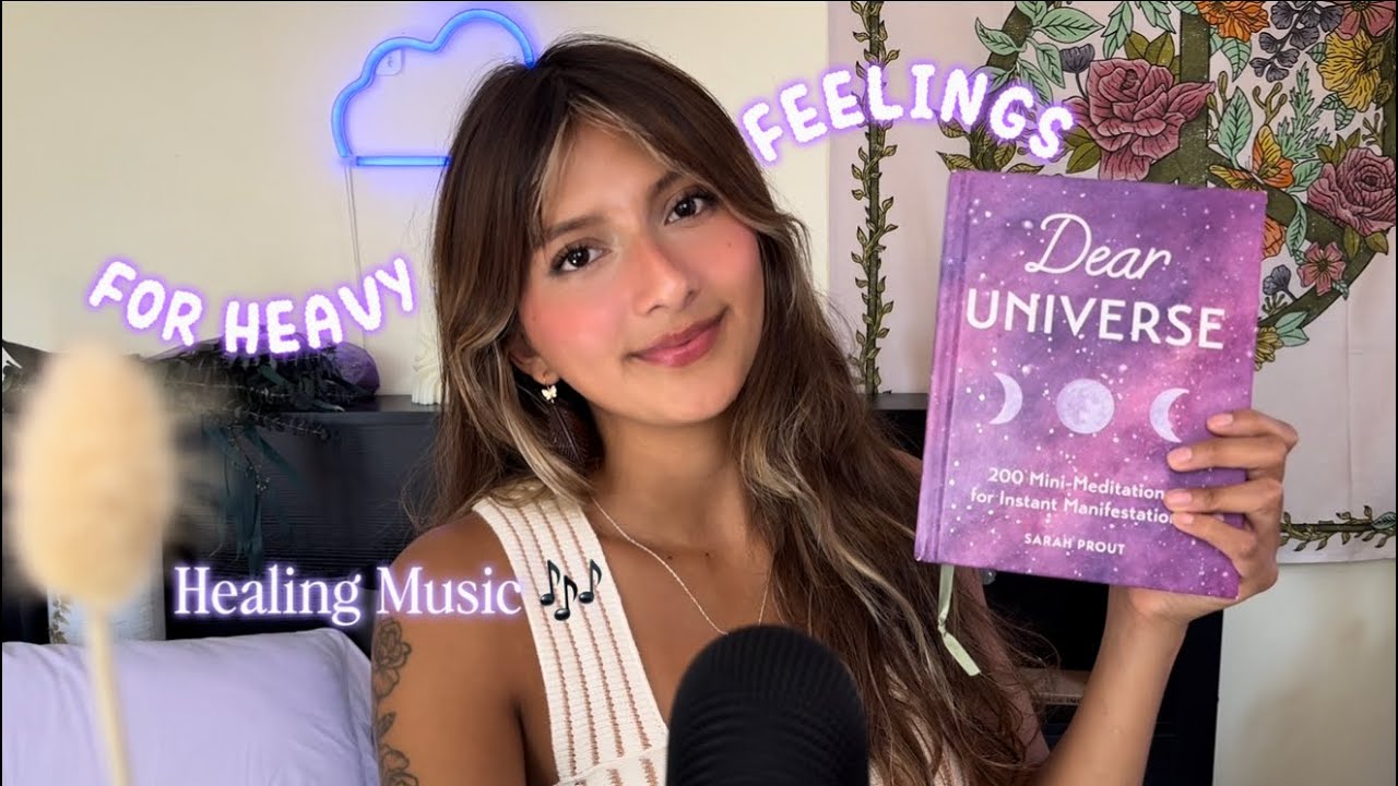 Whispered ASMR for Stress and Sadness ✨ ENERGY CLEANSE & POSITIVE AFFIRMATIONS