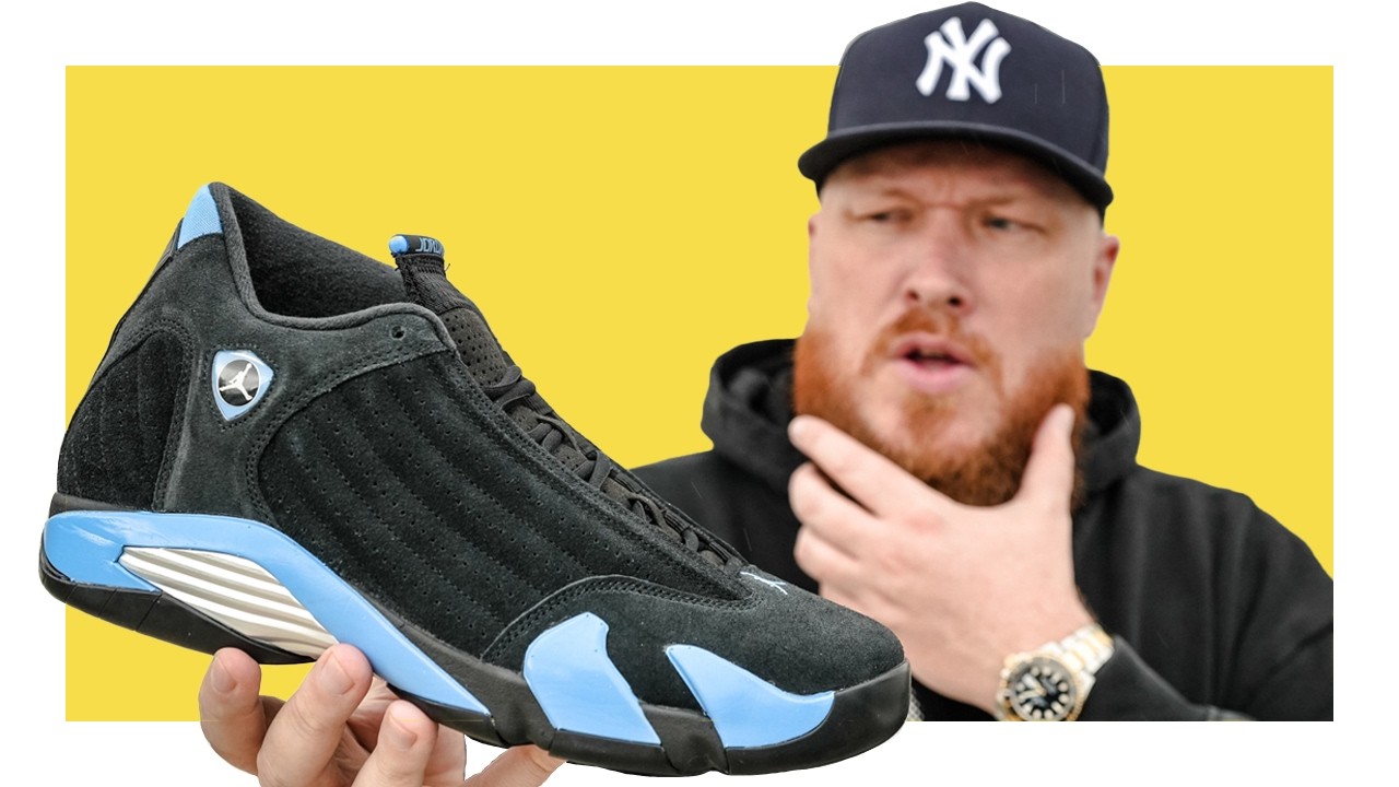 Насколько хороши кроссовки Jordan 14 University Blue?! (Первый обзор, полученный лично и на ногах)