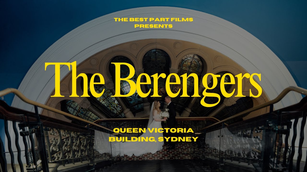 Sarah and Daniel Wedding Film 4K - Queen Victoria Building Sydney