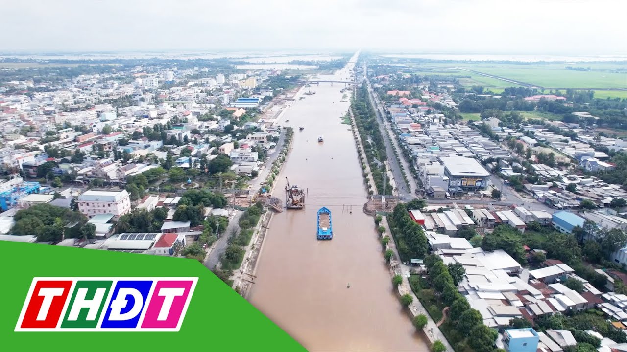 Tàu ghe sẽ không còn gặp khó khi cầu Hồng Ngự xây mới | THDT