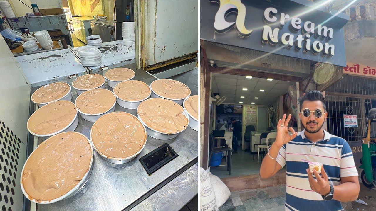 Authentic Ice Cream Making Process | 100% Natural Fruit Flavor Ice Cream | Cream Nation