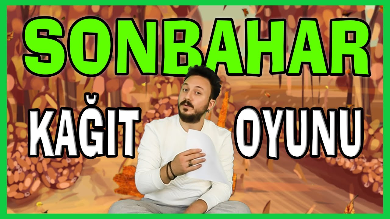 SONBAHAR BÖYLE GEÇER | Sonbahar Kağıt Oyunu | Okul Öncesi ve İlk Okul Şarkılar | Burak Onurlu