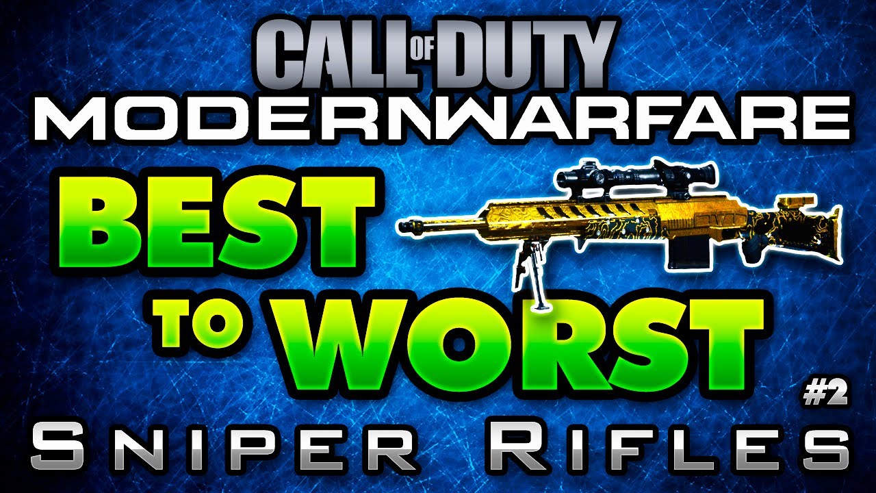 Modern Warfare BEST to WORST #2: Sniper Rifles in COD MW! (+ Platinum Showcase in Multiplayer)