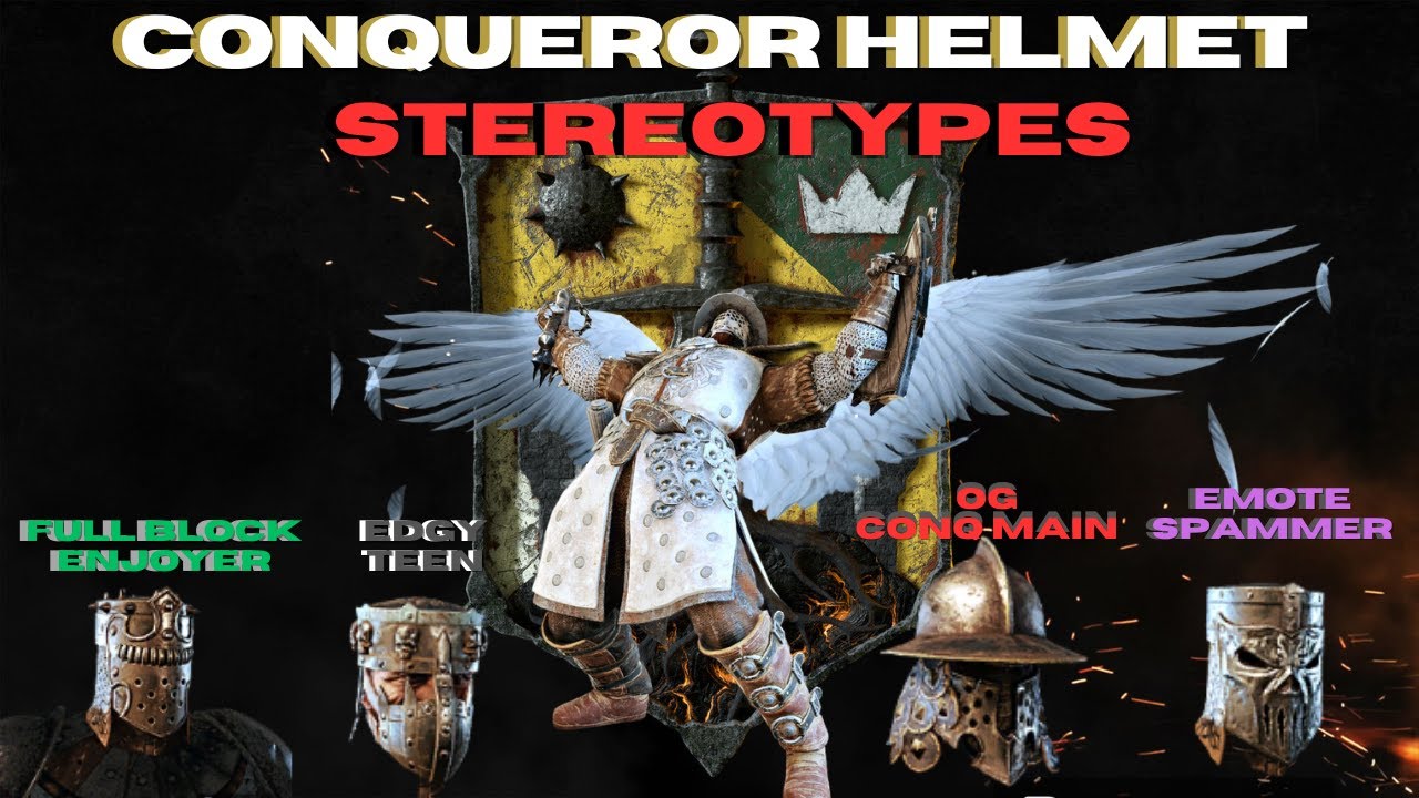 CONQUEROR  HELMET STEREOTYPES