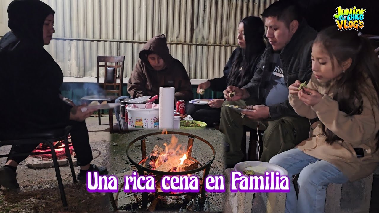Noche de azada con la familia 