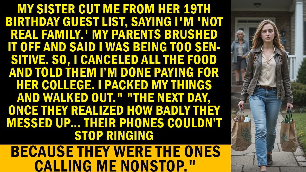 My Sister Said I'm 'Not Family' and Uninvited Me From Her Birthday &mdash; So I Canceled the Catering