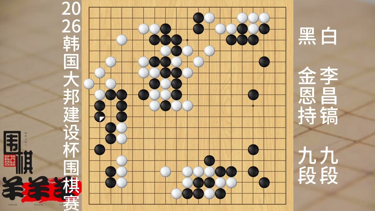 2026韓國建設杯金恩持對陣李昌鎬，原來所謂的強全靠同行幫襯 #精準 #假期學習 #圍棋死活棋講解 #攻略 #玩
