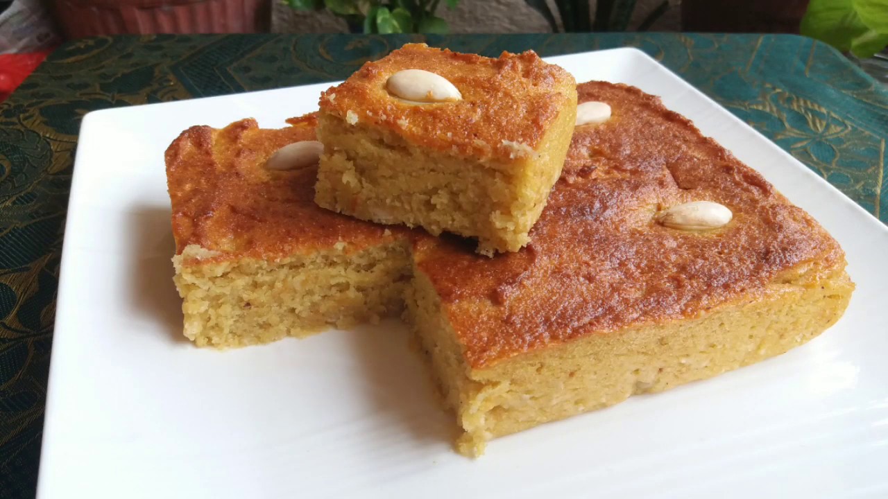 Jackfruit rava cake / eggless rava cake / DHONAS