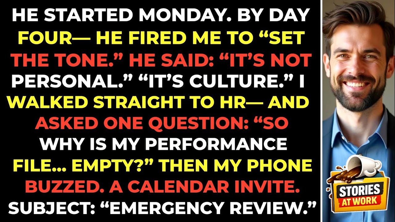 He Started Monday — By Day 4, He Fired Me to “Set the Tone.” | Corporate Revenge 💼