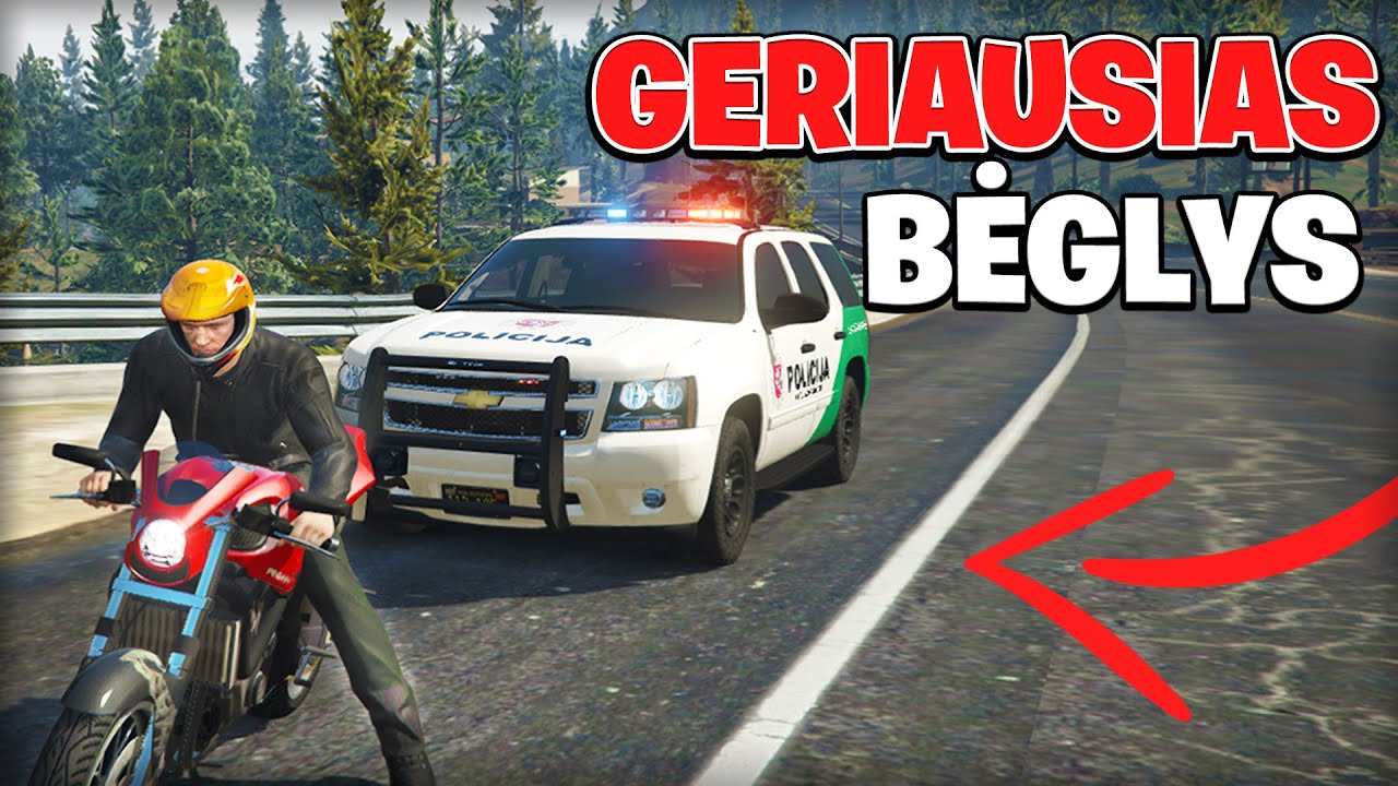 *GERIAUSIAS BĖGLYS?!* ∣ GTA Roleplay Lietuviškai