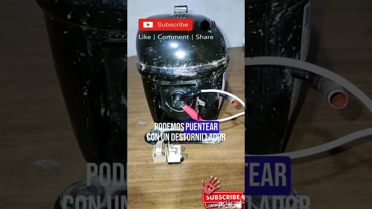 C&oacute;mo Arrancar #compressor de #nevera   manualmente #shorts #video #parati #refrigeracion