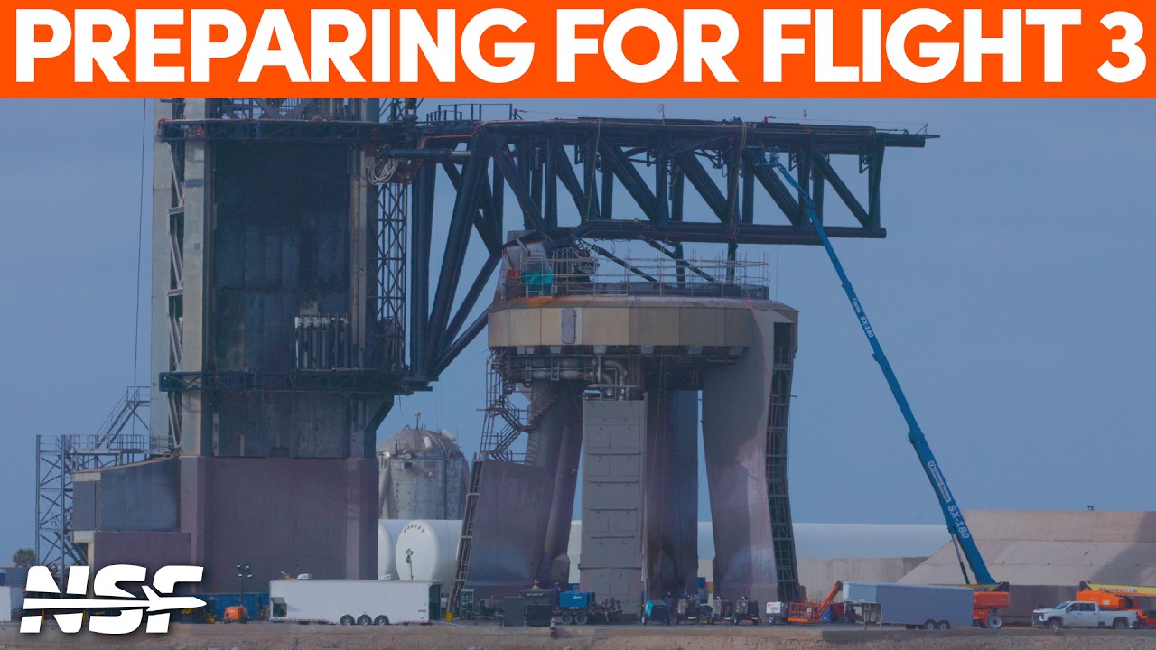 Launch Site Readied for Flight 3 | SpaceX Boca Chica