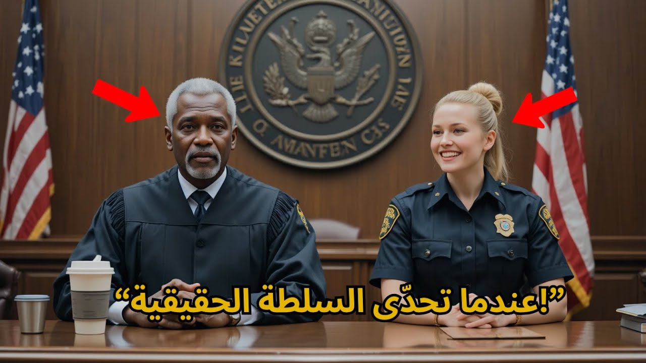 ضابط متغطرس يتحدى قاضيًا أسود داخل المحكمة… ما حدث بعد ذلك صدم الجميع وغيّر مصيره للأبد