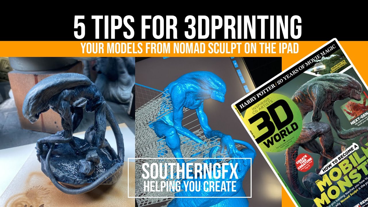 5 tips to prepare models for 3d printing from Nomad sculpting app