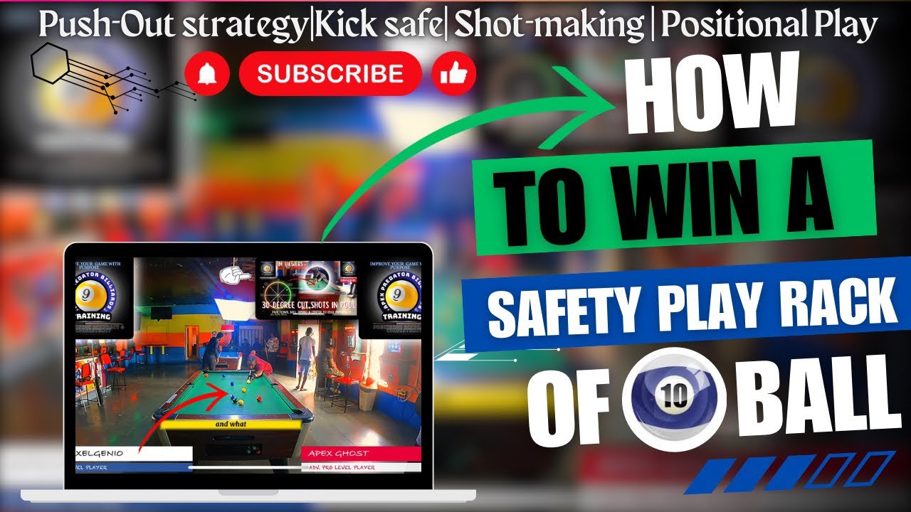 HOW TO BREAK & RUN A 10 BALL RACK|DECISIVE PUSH OUTS|POSITIONAL & PLAY SAFETY PLAY APPLICATION