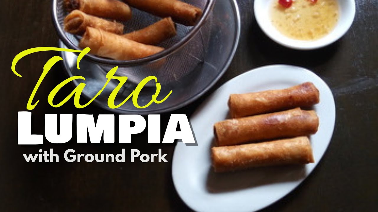 Taro Spring Rolls with Ground Pork