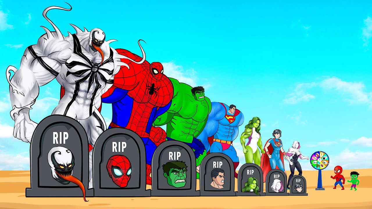 Rescue HULK Family & SPIDERMAN, SUPERMAN vs ANTI-VENOM : Who Is The King Of Super Heroes? - FUNNY