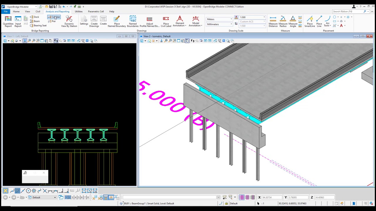 Haunch and camber in OpenBridge Designer