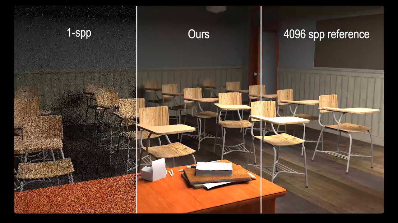 Real-time Monte Carlo Denoising withWeight Sharing Kernel Prediction Network - EGSR2021 / supp video