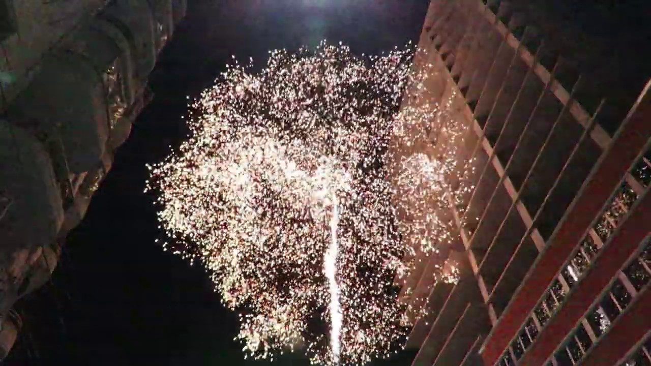 Fuegos artificiales de Navidad del 2018