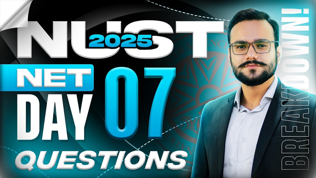 NUST NET 01 2025 6th December Solutions | NUST 6th December Questions Explained | Nust Net 01 MCQS