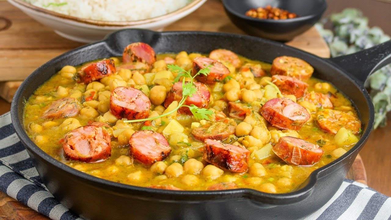 GARBANZOS GUISADOS - GARBANZOS CON CHORIZO - CAPITULO 117