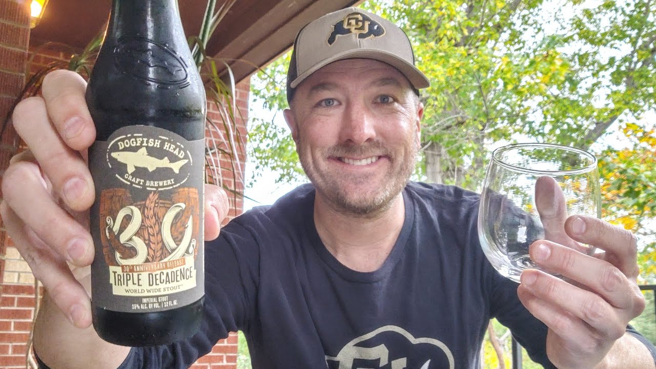 Dogfish Head Brewery (Milton, DE) 🍺 Triple Decadence World Wide Stout - Barrel-Aged 🍺 