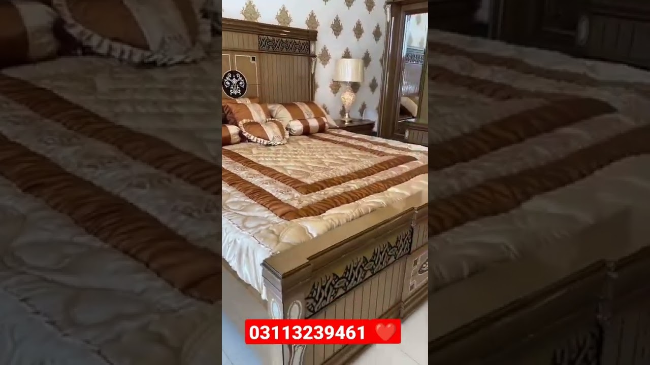 Chinioti bed set with dressing set design 2022|| Chinioti furniture design 2022