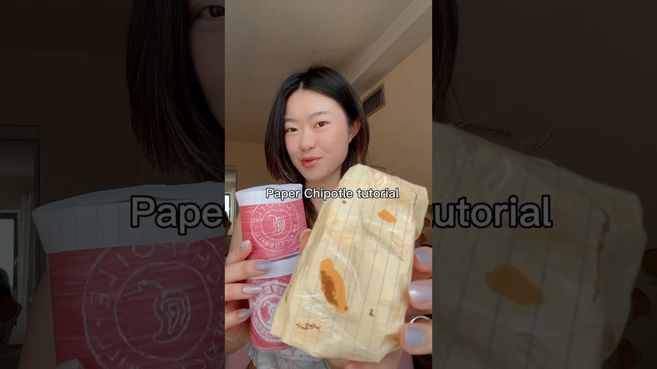 Paper chipotle tutorial #diy #papercraft #crafts