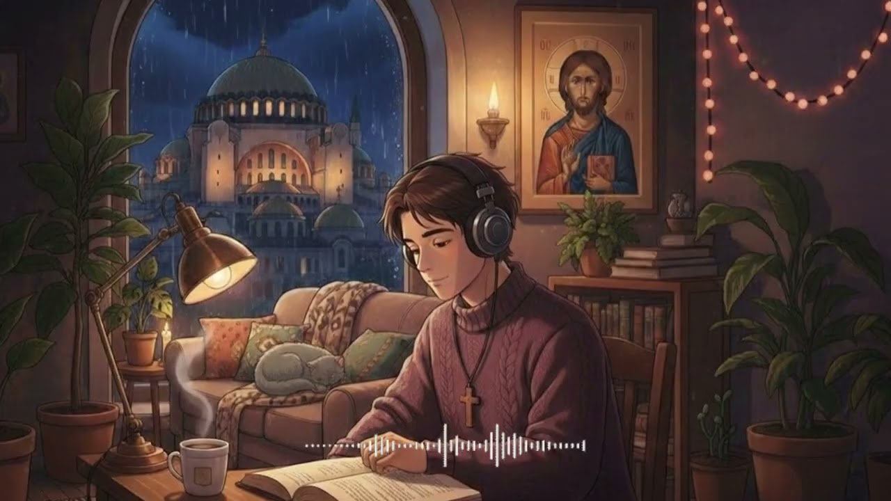 Orthodox chants to study - 1 hour of Byzantine Orthodox Christian lo-fi