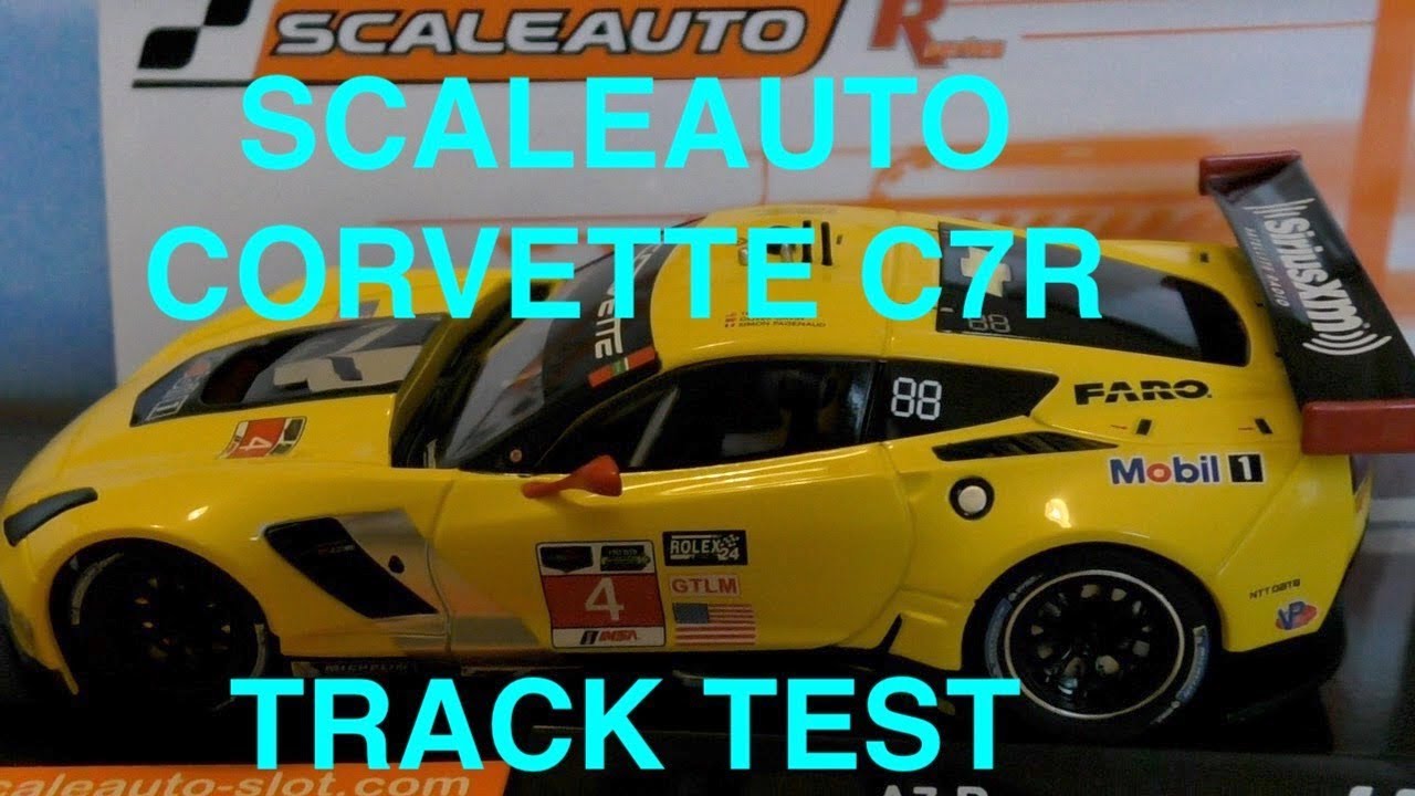 Corvette C7R GT3 Slot car by ScaleAuto:Track Test