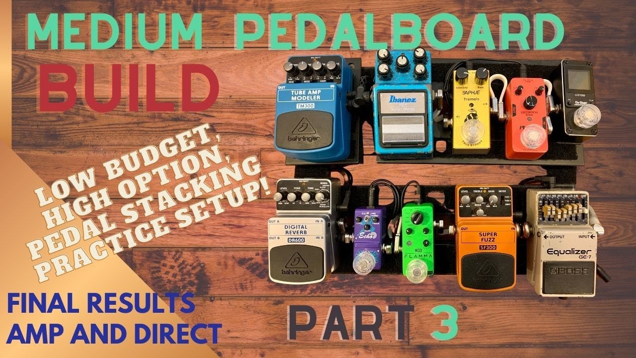 My Budget Pedalboard Part 3 | Behringer TM300 is KILLER! | Board into amp and stereo Interface