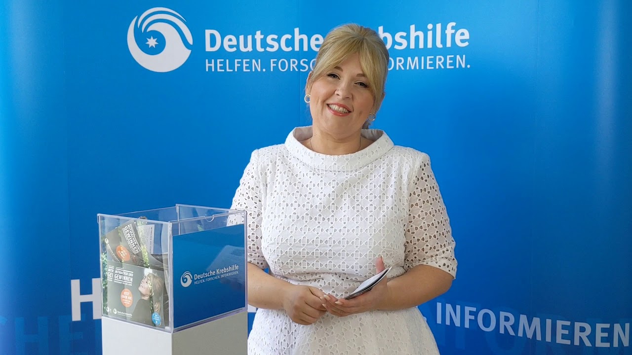 Gewinnspiel der Deutschen Krebshilfe: Auslosung mit Maite Kelly